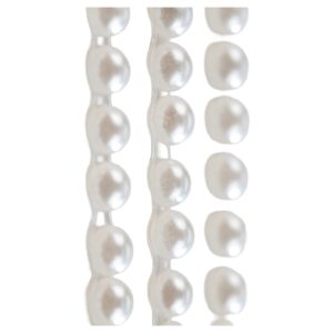 Eleganza Craft Stickers 3mm x 418 Pearls White No.01 (10pk)