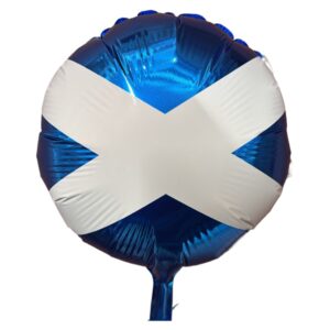 Grabo 9 inch Scotland Flag Round Mini Foil Balloon