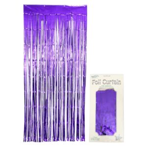Oaktree 0.9m x 2.40m Metallic Purple Foil Curtain