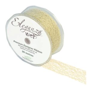 Eleganza Ivory 38mm x 20m Web Ribbon