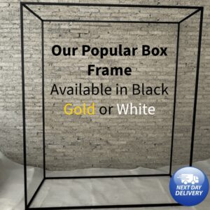 2M x 1.6M Collapsible Square Arch Box Frame Metal Backdrop Stand