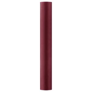 Party Deco 0.36 x 9m Plain Deep Red Satin Fabric Roll