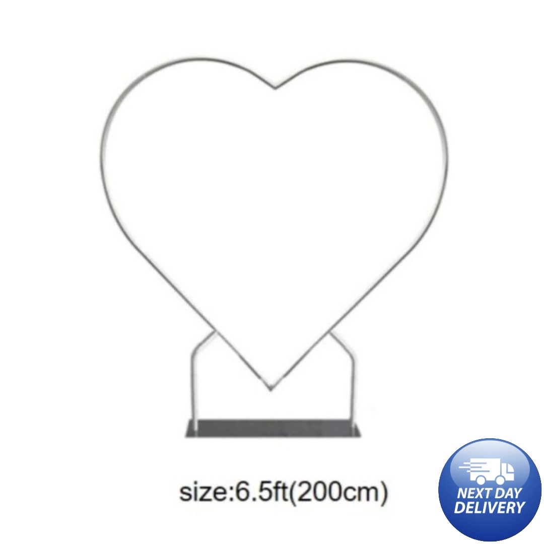 6.5ft Aluminium Love Heart Shaped Stand