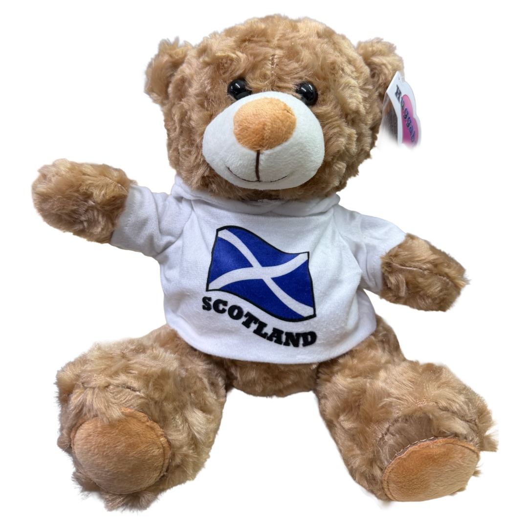 10 inch Small Scotland Brown Shirt Teddy Plush Bear