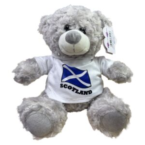 10 inch Small Scotland White Shirt Teddy Plush Bear