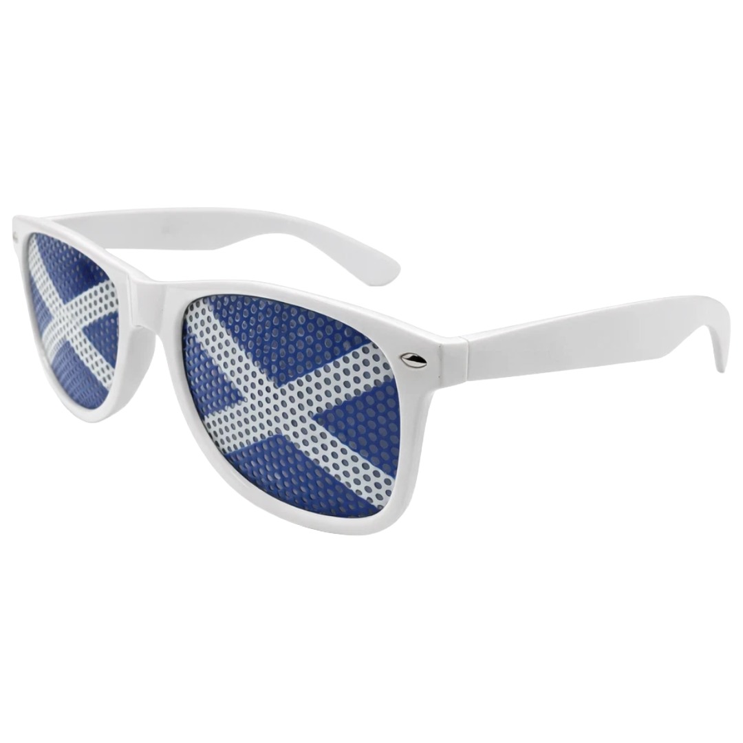Scotland White Saltire Pinhole Sunglasses
