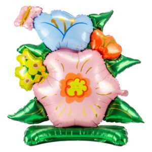 Party Deco 34 inch Flowers Standing Foil Balloo