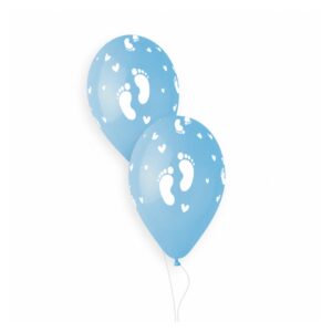 Gemar 13 inch Baby Blue #072 Big Baby Foot Latex Balloons (25)
