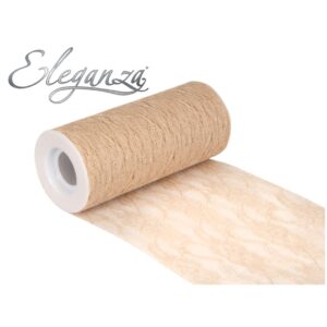 Eleganza 15cm x 10m Vintage Champagne Lace Netting