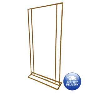 2M x 1M Gold Rectangular Arch Frame Metal Backdrop Stand***Oversized Shipping Rate***