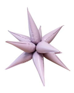 B4U 14 inch 12 point Lilac Spikey Starburst Mini Foil Balloon