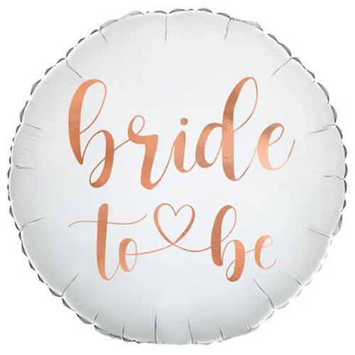 Party Deco 18 inch Bride To Be Rose Gold Script Foil Balloon