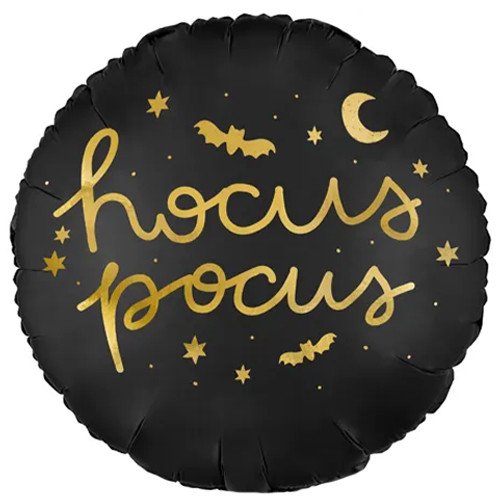 Party Deco 18 inch Hocus Pocus Black Foil Balloon