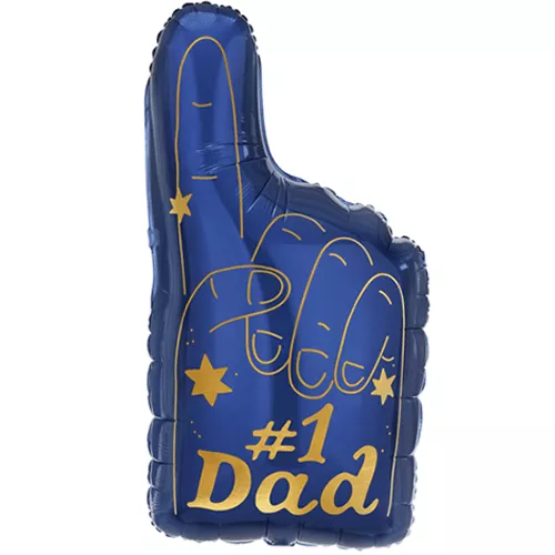 Party Deco 32 inch No.1 Dad Finger Foil Balloon