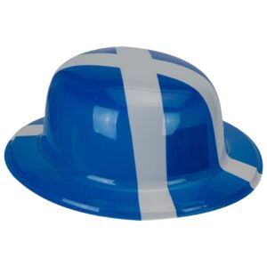Scotland Flag Plastic Bowler Hat