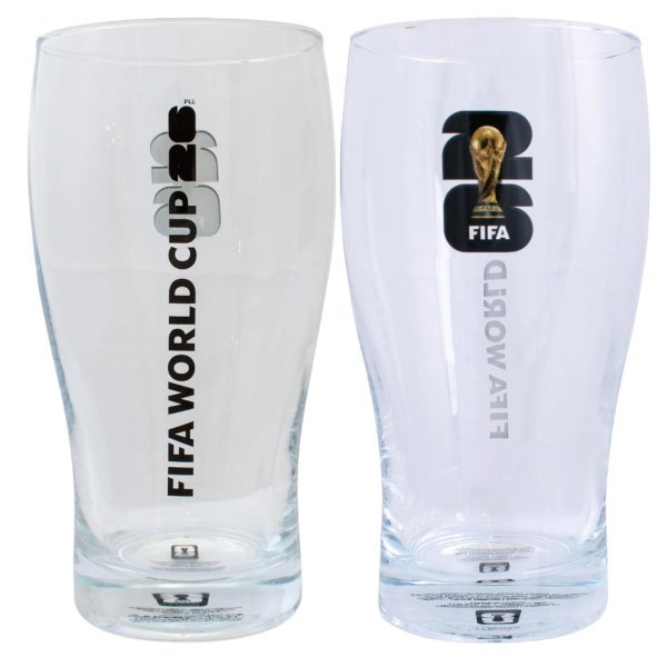Official FIFA World Cup Football 2026 Glass