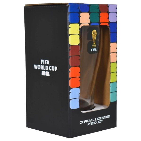 Official FIFA World Cup Football 2026 Glass