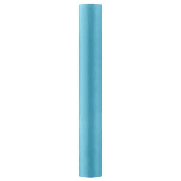 Party Deco 0.36 x 9m Plain Turquoise Satin Fabric Roll