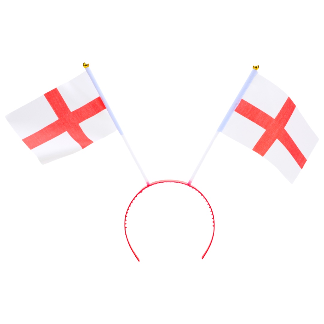 England Twin Flag On Alice Head Band 2pc Set (12pk inners)