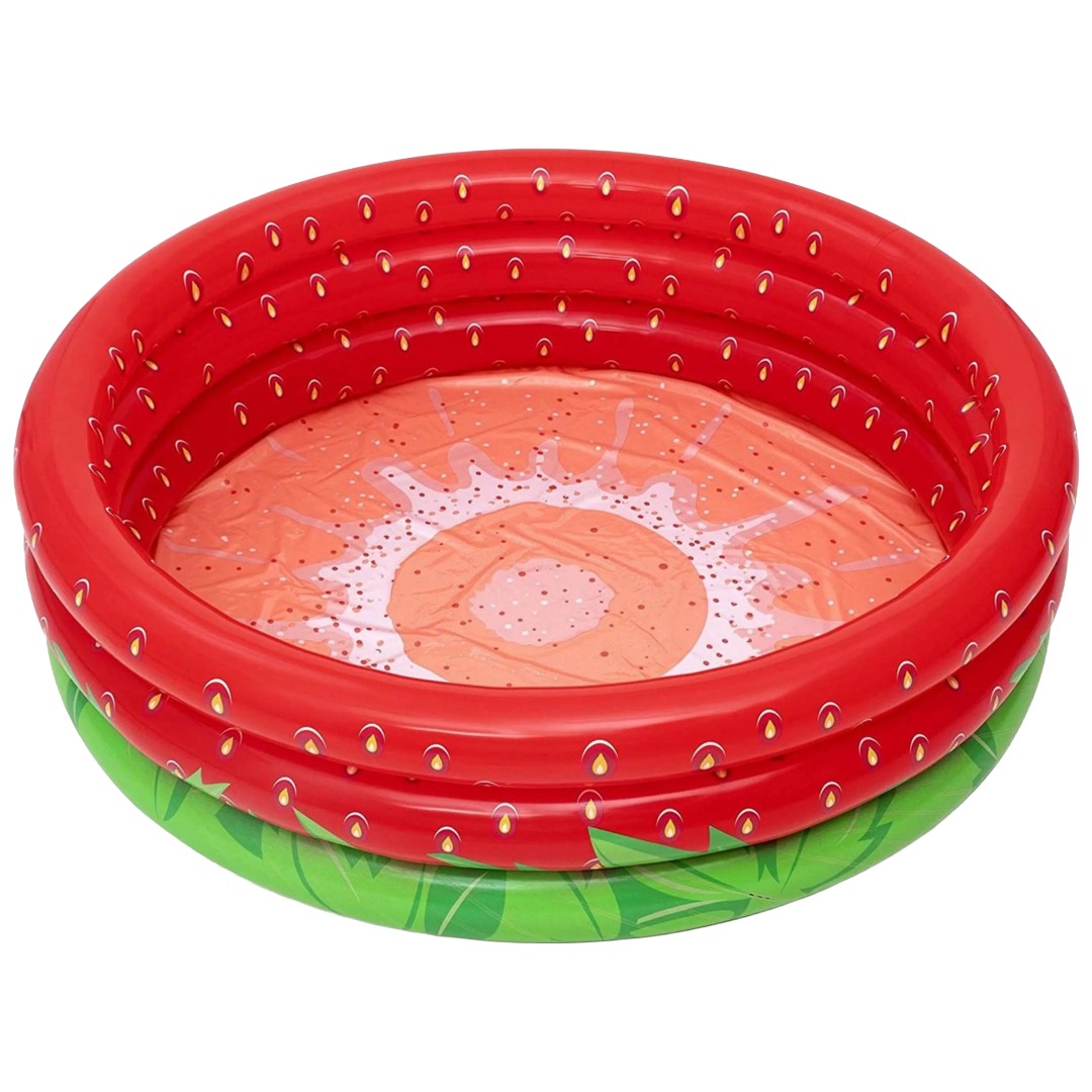 Bestway 1.60m x 1.60m x 38cm Strawberry Inflatable Pool