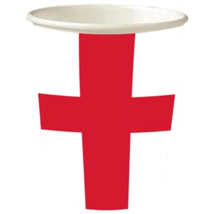 England St Flag Paper Cups (10)