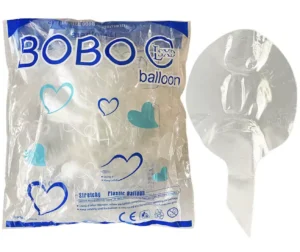 BoBo 24 inch Stretched Clear Transparent Latex Balloons (50pk)