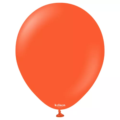 Kalisan Standard Flame Orange Latex Balloons