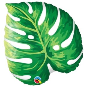 Qualatex 21 inch Tropical Philodendron Monstera Leaf Foil Balloon