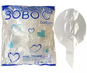 BoBo 24 inch Stretched Clear Transparent Latex Balloons (50pk)