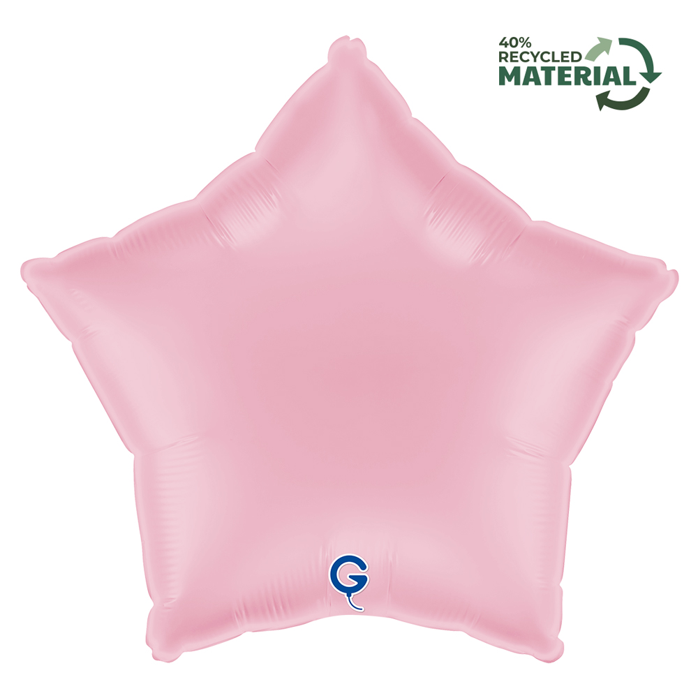 Grabo 18 inch Pastel Pink Star Foil Balloon