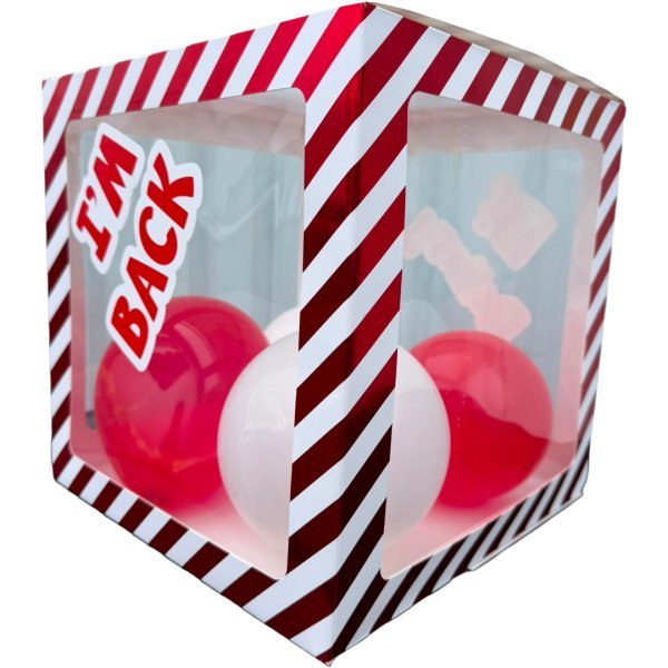 B4U Metallic Stripes Elf Arrival Balloon Box Balloons & Stickers