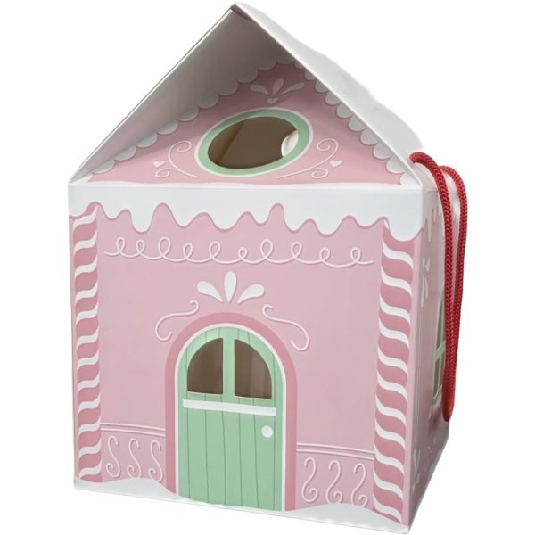 B4U Elf Arrival Pink Printed Box With Handles