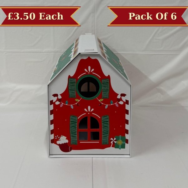 B4U Exclusive Large Elf Arrival Christmas House (6pk)