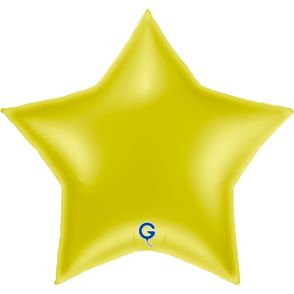 Grabo 36 inch Yellow Star Foil Balloon