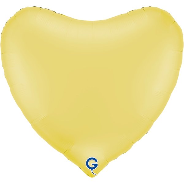 Grabo 36 inch Matte Yellow Heart Foil Balloon
