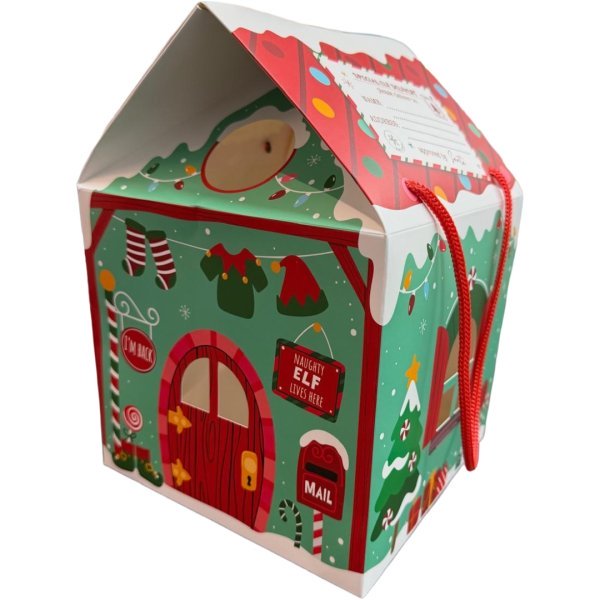 Eurowrap Naughty Elf Lives Here Christmas Box With Handles