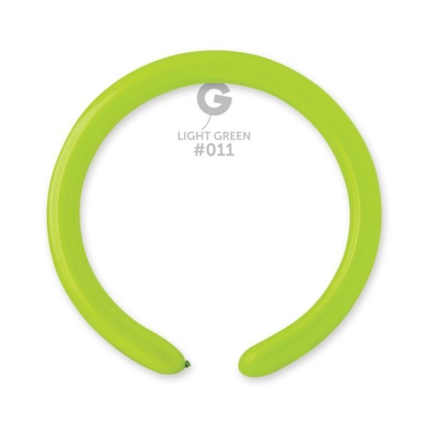 Gemar Light Green #011 2" Modelling Latex Balloons (100)