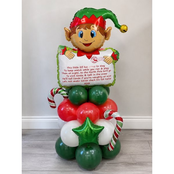 Grabo 28 inch Elf Arriving Letter Foil Balloon
