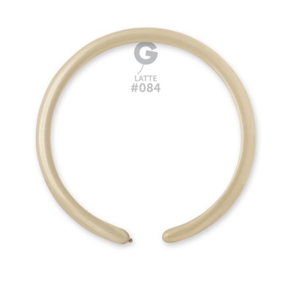 Gemar Latte #084 2" Modelling Latex Balloons (100)