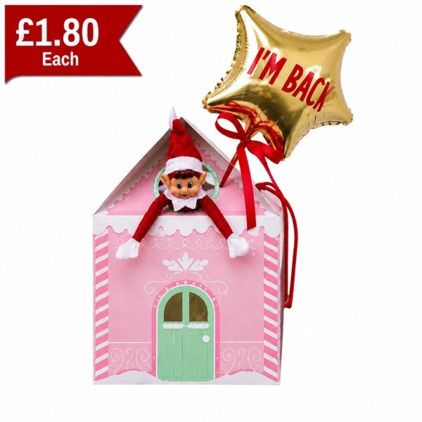 B4U Elf Arrival Pink Printed Box With Handles