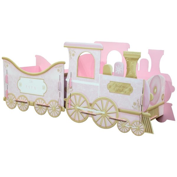 45x46.5cm Pink Christmas Express & Carriage Gift Box (6pk)