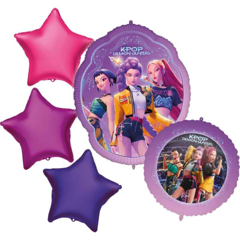 Official K-Pop Demon Hunters Bouquet Foil Balloon