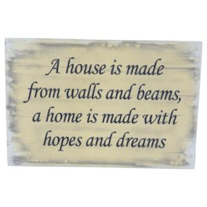 A House Is Made Wooden Plaque For Decor