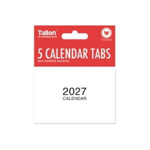 Calendar Tabs 5 Pk
