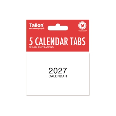 Calendar Tabs 5 Pk