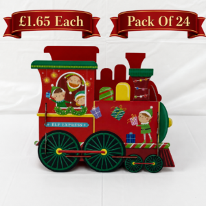 B4U Exclusive Elves Christmas Train Engine (24pk)
