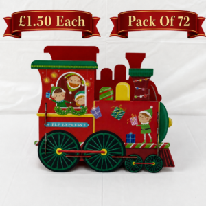 B4U Exclusive Elves Christmas Train Engine (72pk)