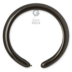 Gemar Black #014 2" Modelling Latex Balloons (100)