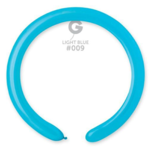 Gemar Light Blue #009 2" Modelling Latex Balloons (100)