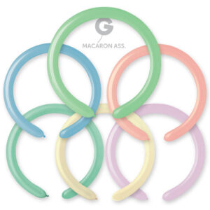 Gemar Macaron Assorted 2" Modelling Latex Balloons (100)